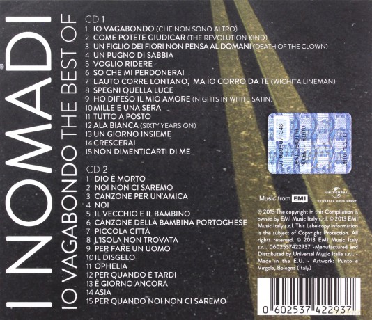 Nomadi: Io Vagabondo Best Of [2CD]