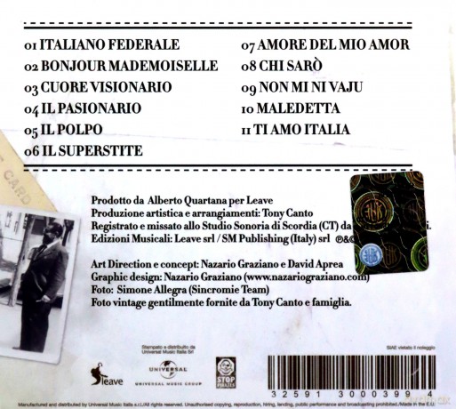 Tony Canto: Italiano Federale [CD]