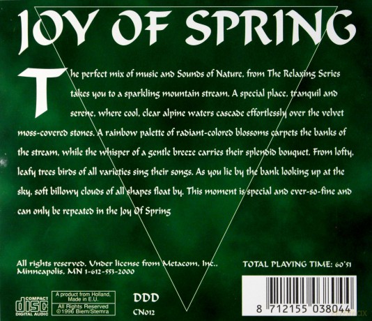 The Call Of Nature: Joy Of Spring [CD]