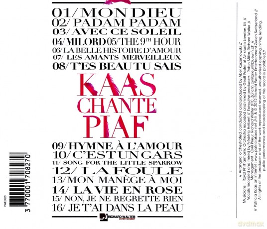 Patricia Kaas: Kaas Chante Piaf [CD]
