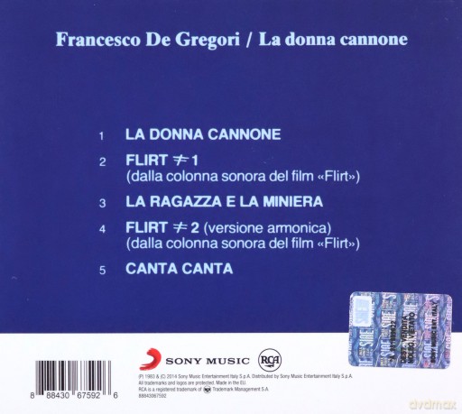 Francesco De Gregori: La Donna Cannone [CD]