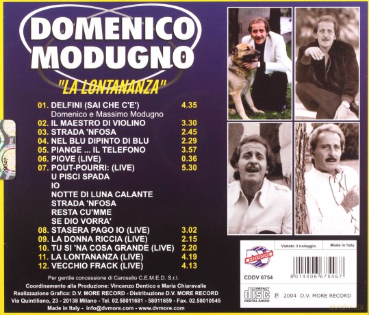 Domenico Modugno: La Lontananza [CD]