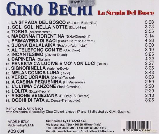 Gino Bechi: La Strada Del Bosco [CD]