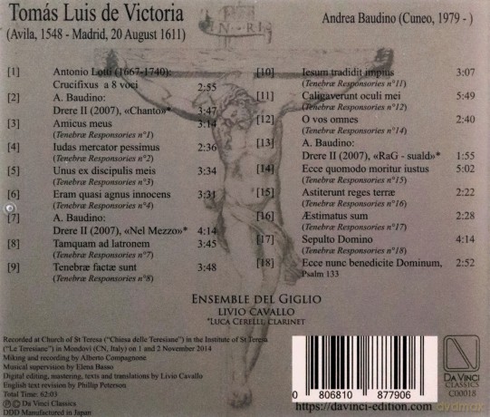 Ensemble Del Giglio: Lamentatio [CD]