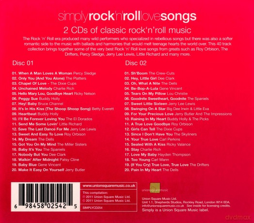 Simply Rock N Roll Love Songs [2CD]