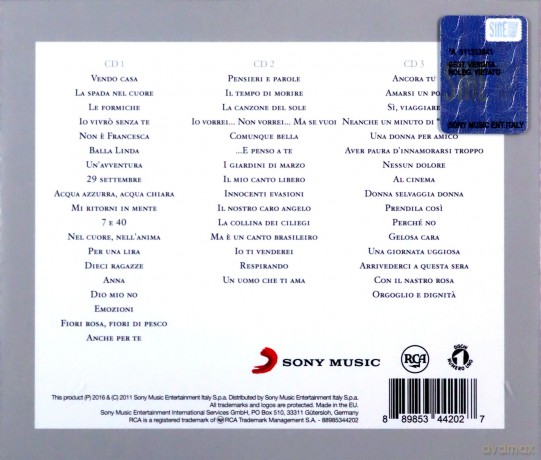Lucio Battisti: Le Avventure Di Lucio Battisti E Mogol Vol. 1 (Diamond) [3CD]