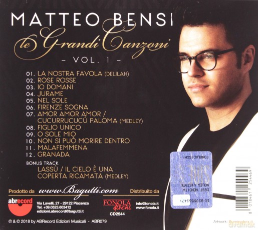 Matteo Bensi: Le Grandi Canzoni Del Passato [CD]