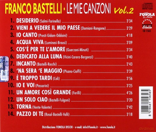 Franco Bastelli: Le Mie Canzoni 2 [CD]