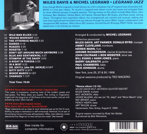 Davis Miles: Legrand Jazz (digipack) [CD]