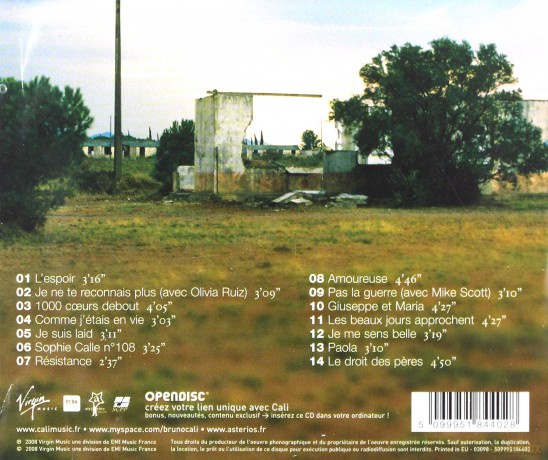 Cali: l'espoir [CD]