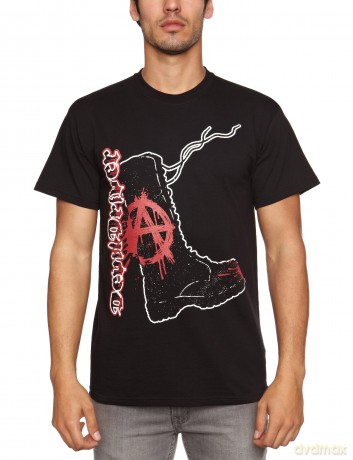 Devildriver: Anarchy Boot, Black (S) [T-SHIRT]