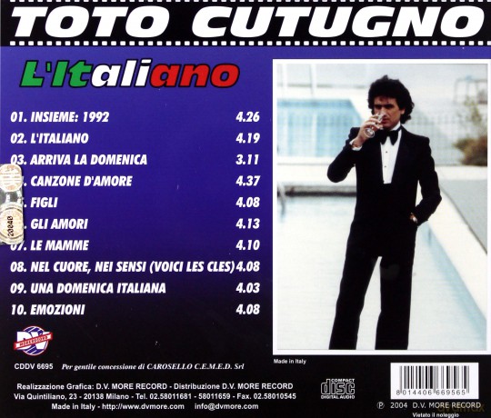 Toto Cutugno: L'Italiano [CD]