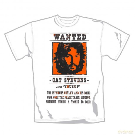 Cat Stevens: Wanted, White (L) [T-SHIRT]