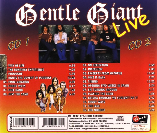 Gentle Giant: Live [2CD]