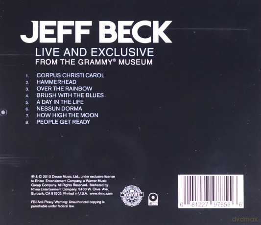 Jeff Beck: Live & Exclusive From the Grammy Museum [CD]