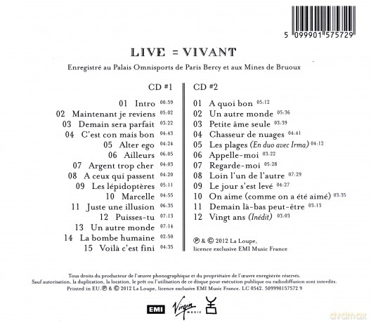 Jean Louis Aubert: Live = Vivant [2CD]