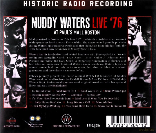 Muddy Waters: Live '76 At Paul's Mall, Bosto [CD]
