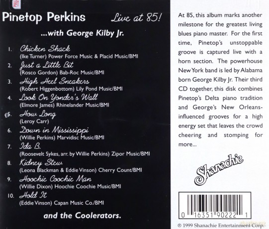 Pinetop Perkins: Live At 85! [CD]
