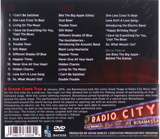 Joe Bonamassa: Live at Radio City Music Hall [CD]