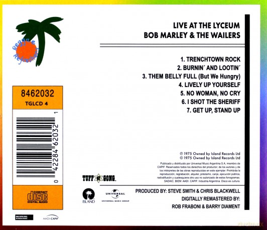 Bob Marley: Live at the Lyceum [CD]