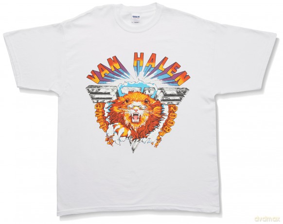 Van Halen: Lion, White (L) [T-SHIRT]