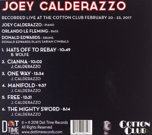 Joey Calderazzo: Live From The Cotton Club Vol 1 [CD]