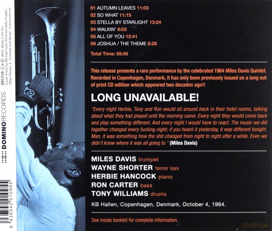 Davis Miles: Live in Copenhagen 1964 [CD]