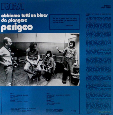 Perigeo: Abbiamo Tutti Un Blues Da Piangere [2xWinyl]