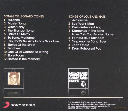 Leonard Cohen: Songs Of Leonard Cohen / Songs Of Love And Hate [2CD]