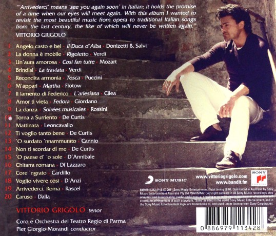 Vittorio Grigolo: Arrivederci [CD]