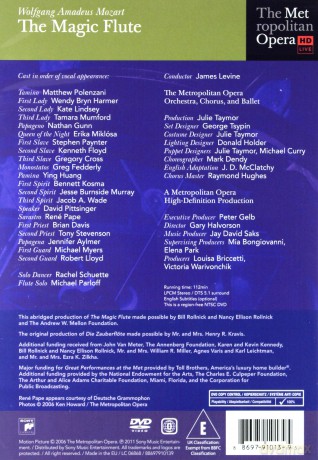 Mozart: The Magic Flute (Metropolitan Opera) [DVD]