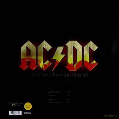 AC/DC: Best Of Live At Towson'state College 1979 [Winyl]