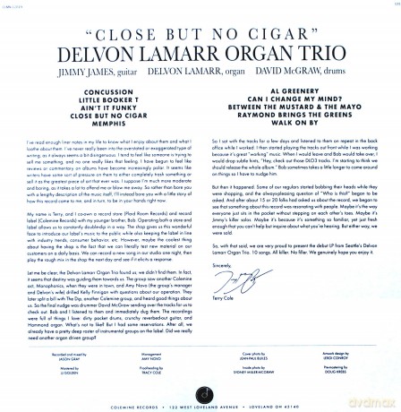 Delvon Lamarr Organ Trio: Close But No Cigar [Winyl]