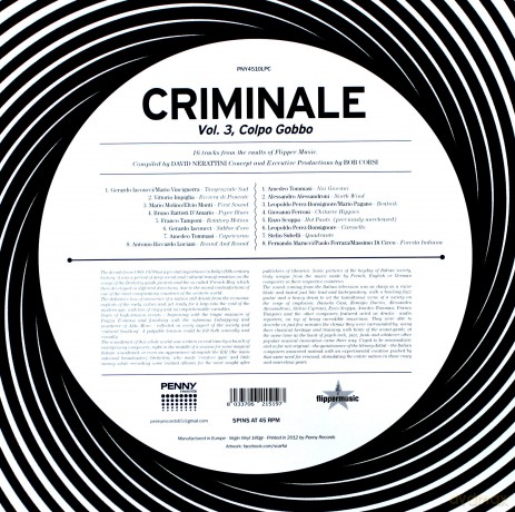 Criminale Vol. 3 - Colpo Gobbo [Winyl]