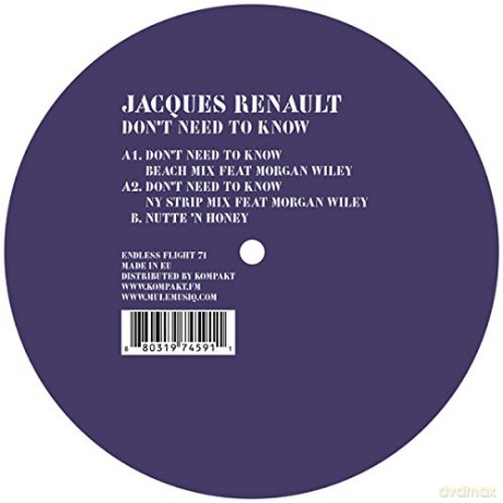 Jacques Renault: Dont Need To Know [Winyl]