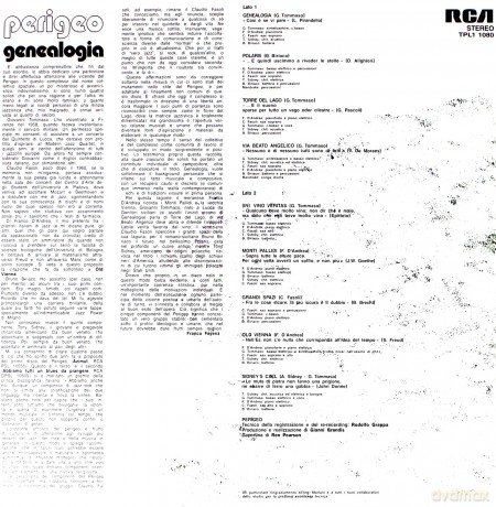 Perigeo: Genealogia [Winyl]