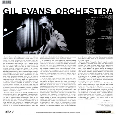 Dexter Gordon: Gil Evans Orchestra [Winyl]