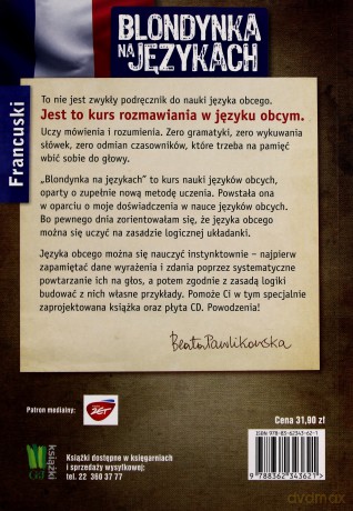 Blondynka na językach: Francuski - Beata Pawlikowska [KSIĄŻKA]+[CD]