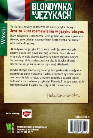 Blondynka na językach: Włoski - Beata Pawlikowska [KSIĄŻKA]+[CD]
