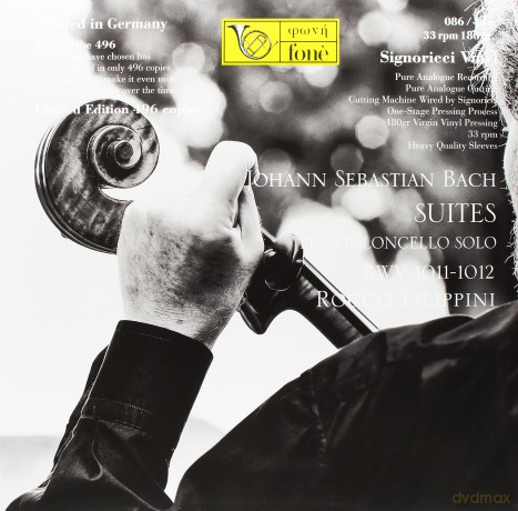 Filippini Rocco: J.'s. B.'suites For Violoncello'solo [Winyl]