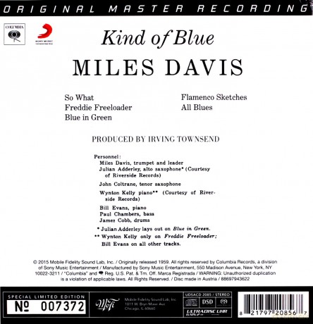 Miles Davis: Kind of Blue [CD]