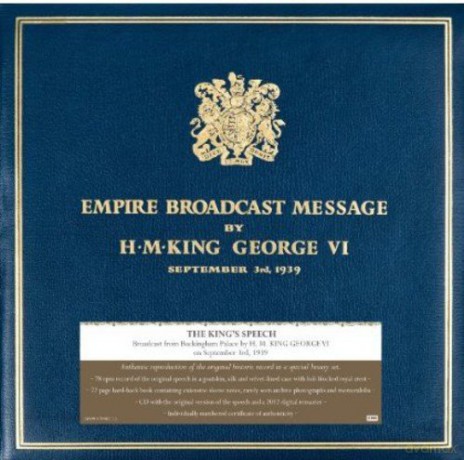 King George Vi: King to His Peoples-3rd'september 1939 [Winyl]