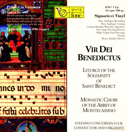 Vir Dei Benedictus: Liturgy Of The'solemnity Of'saint Benedict [Winyl]