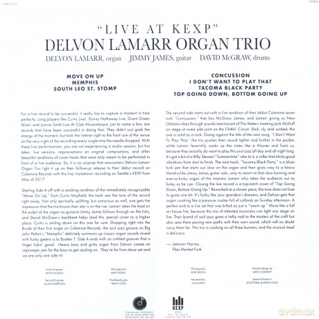 Delvon Lamarr Organ Trio: Live At Kexp! [Winyl]