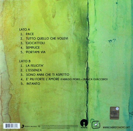 Fabrizio Moro: Pace [Winyl]