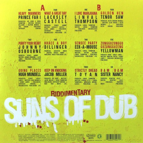 Riddimentary'suns Of Dub'selects Greensleeves [Winyl]