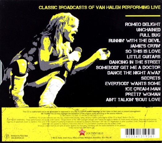 Van Halen: Live On Air [CD]