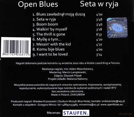 Open Blues: Seta W Ryja [CD]