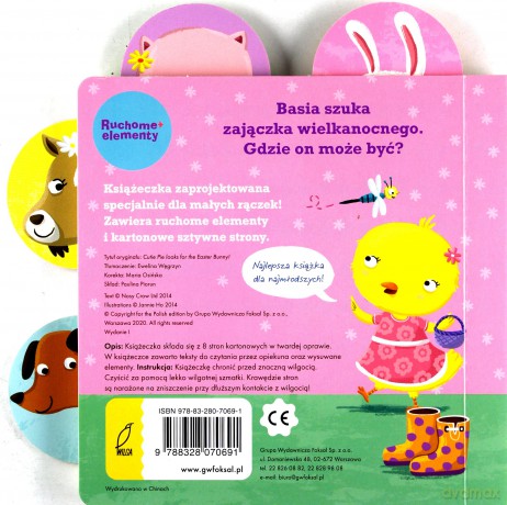 Gdzie jest zajączek wielkanocny ruchome elementy [KSIĄŻKA]