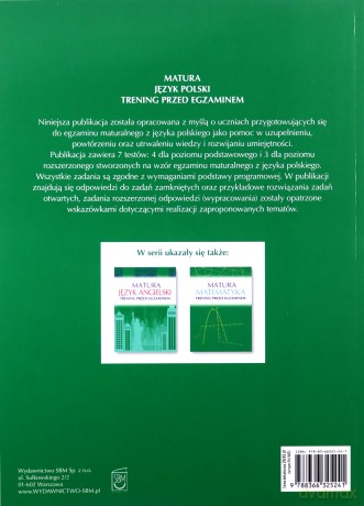 Język polski matura. Trening przed egzaminem - Małgorzata Kosińska-Pułka [KSIĄŻKA]